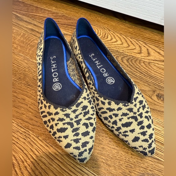 Rothy's Leopard Print Women's Shoes size 7w - Picture 1 of 8